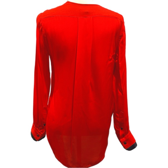 Rag & Bone Victor Surplice Long Sleeve Silk Blouse - Picture 5 of 6